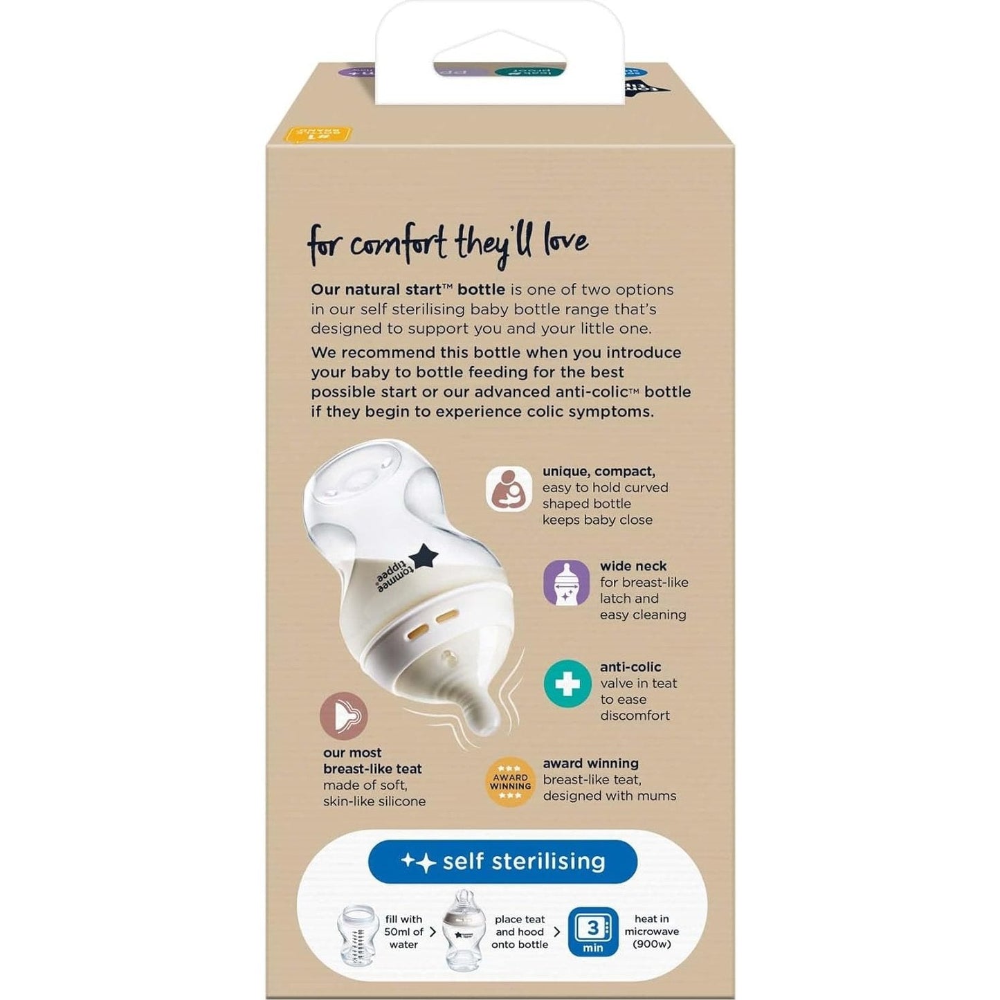 Tommee Tippee NATURAL START 1X 260ML BOTTLE