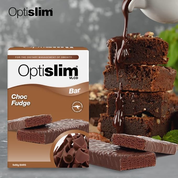 OPTISLIM VLCD CHOC FUDGE BAR 5X60G - Cutprice Online