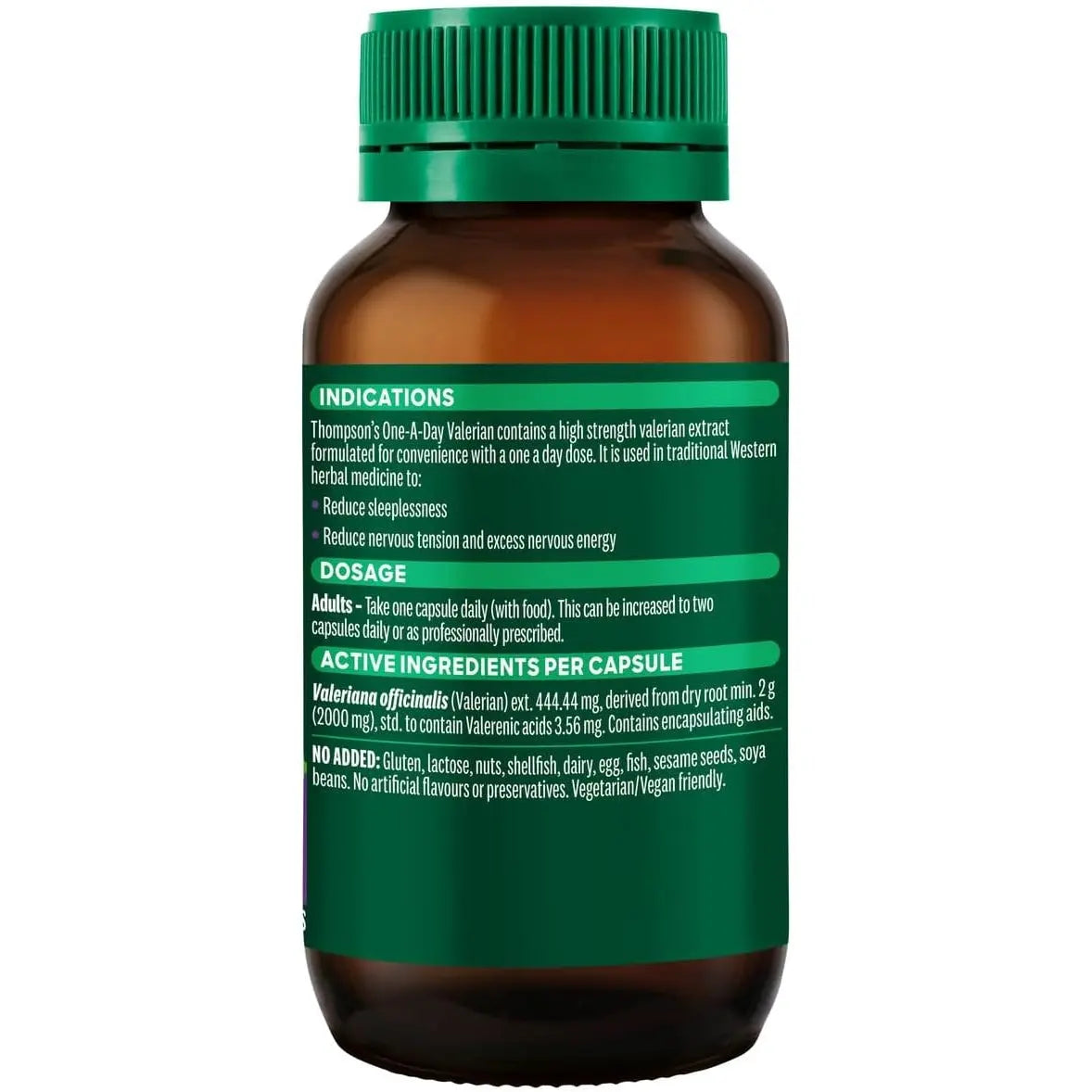 Thompsons One-A-Day Valerian 2000mg 60 Capsules THOMPSON’S
