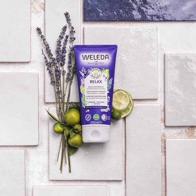 Weleda Organic Aroma Shower Gel Relax (Lavender + Bergamot + Vetiver) 200ml - Cutprice Online