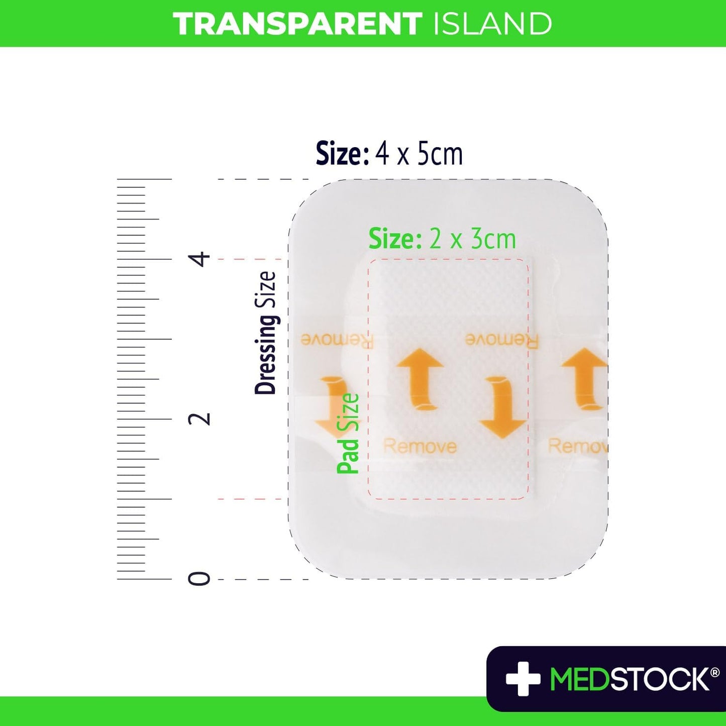 Medstock Tp Island 4 cmx5 cm 5Pack
