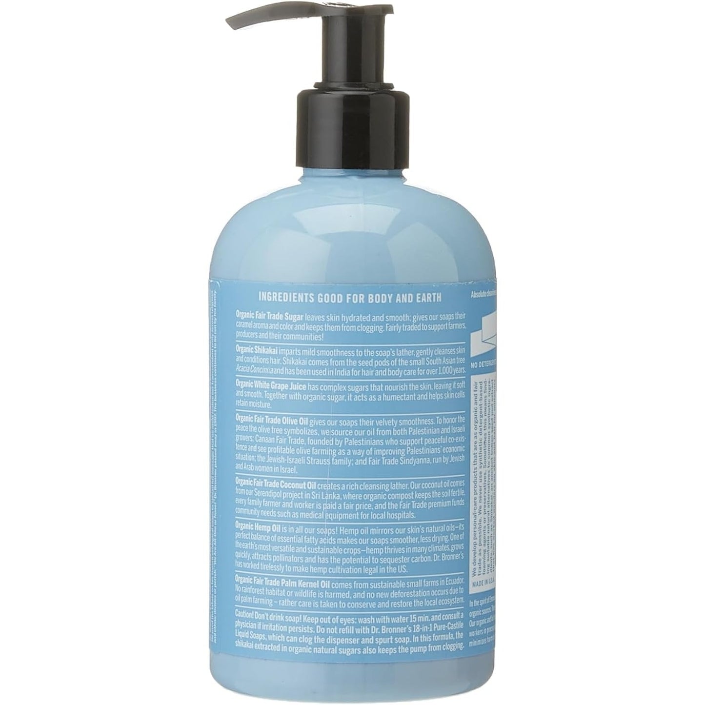 Dr. Bronner's Organic Sugar Soap 4-in-1 Unscented (Baby) (pump) 355ml - Cutprice Online
