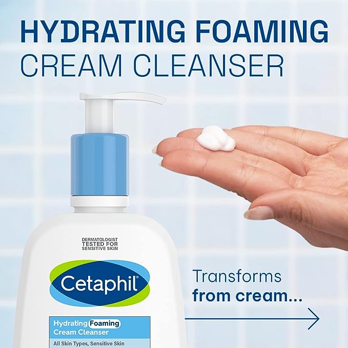 Cetaphil Hydrating Foaming Cream Cleanser 236ml - Cutprice Online
