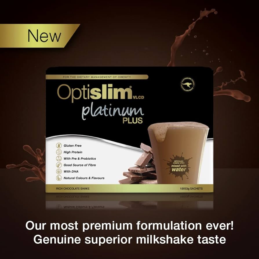 Optislim VLCD Platinum PLUS Chocolate 18x53g - Cutprice Online