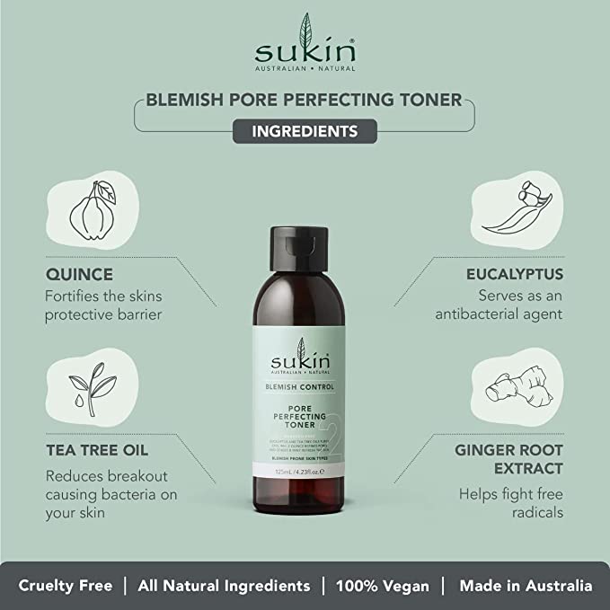 Sukin Blemish Control Pore Perfecting Toner 125ml - Cutprice Online