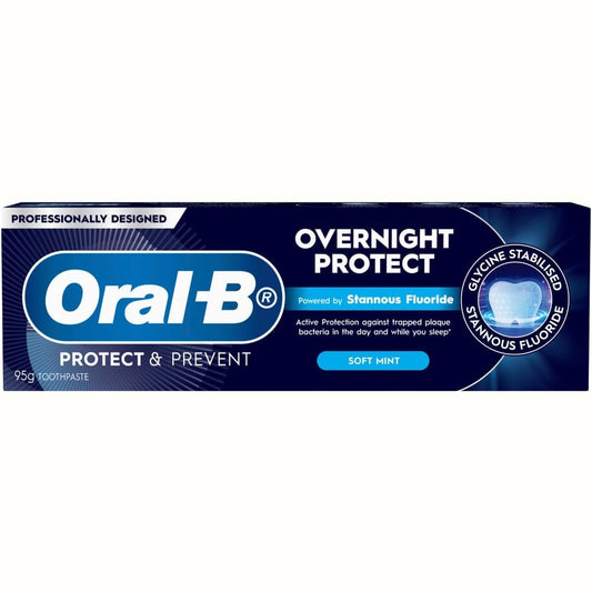 Oral B Toothpaste Overnight Protect Soft Mint 95g