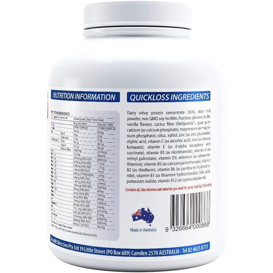 Cabot Health Quick Loss Meal Replacement Vanilla 1kg - Cutprice Online