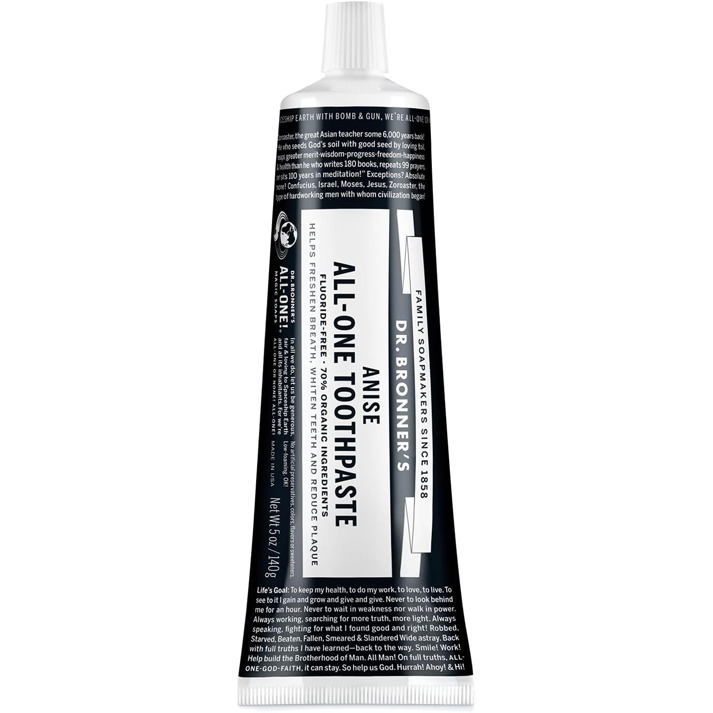 Dr. Bronner's Toothpaste (All-One) Anise 140g - Cutprice Online