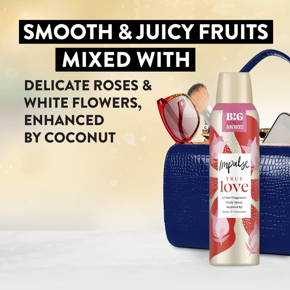 Impulse Body Spray Xxl True Love 150ml