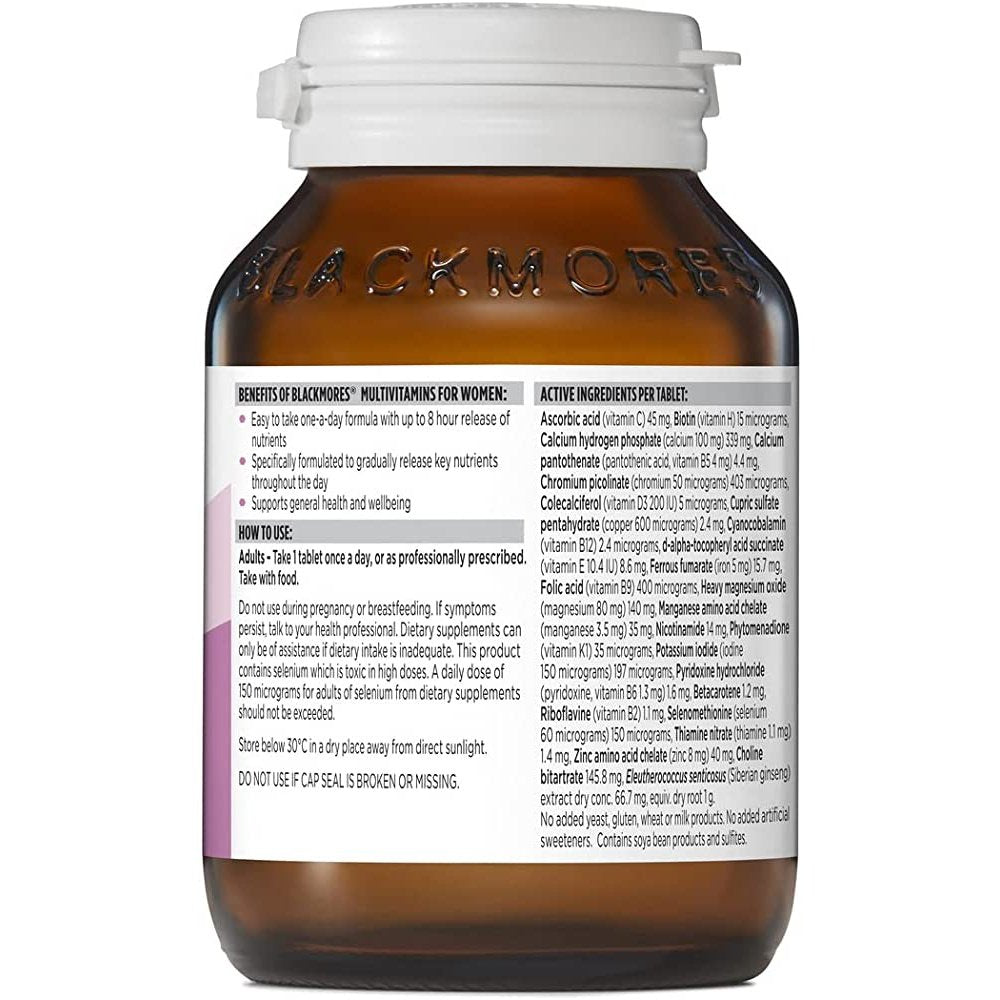 Blackmores Sustained Release Multivitamins for Women 90 Tablets - Cutprice Online