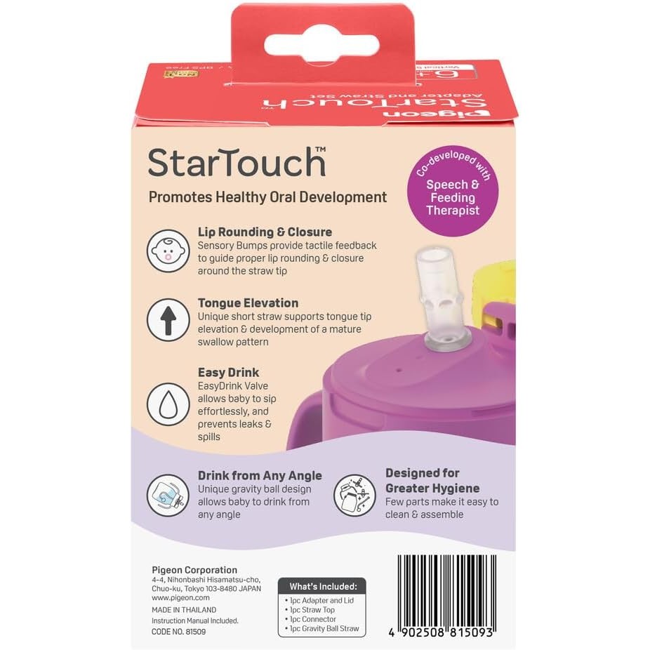 Pigeon Startouch Adapter + Straw Set Berry Blast