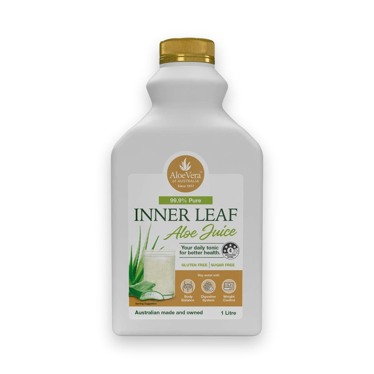 Aloe Vera of Australia Aloe Vera Inner Leaf 99.9% Juice 1 Litre
