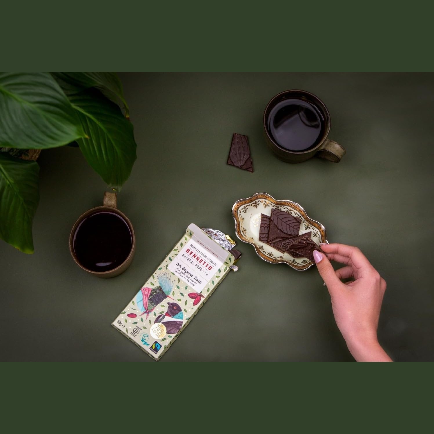 Bennetto Organic Dark Chocolate 70% Organic Dark 12x80g - Cutprice Online