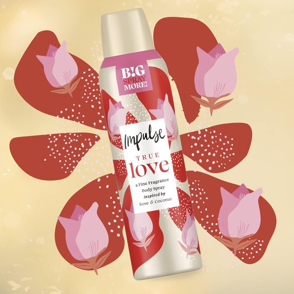 Impulse Body Spray Xxl True Love 150ml