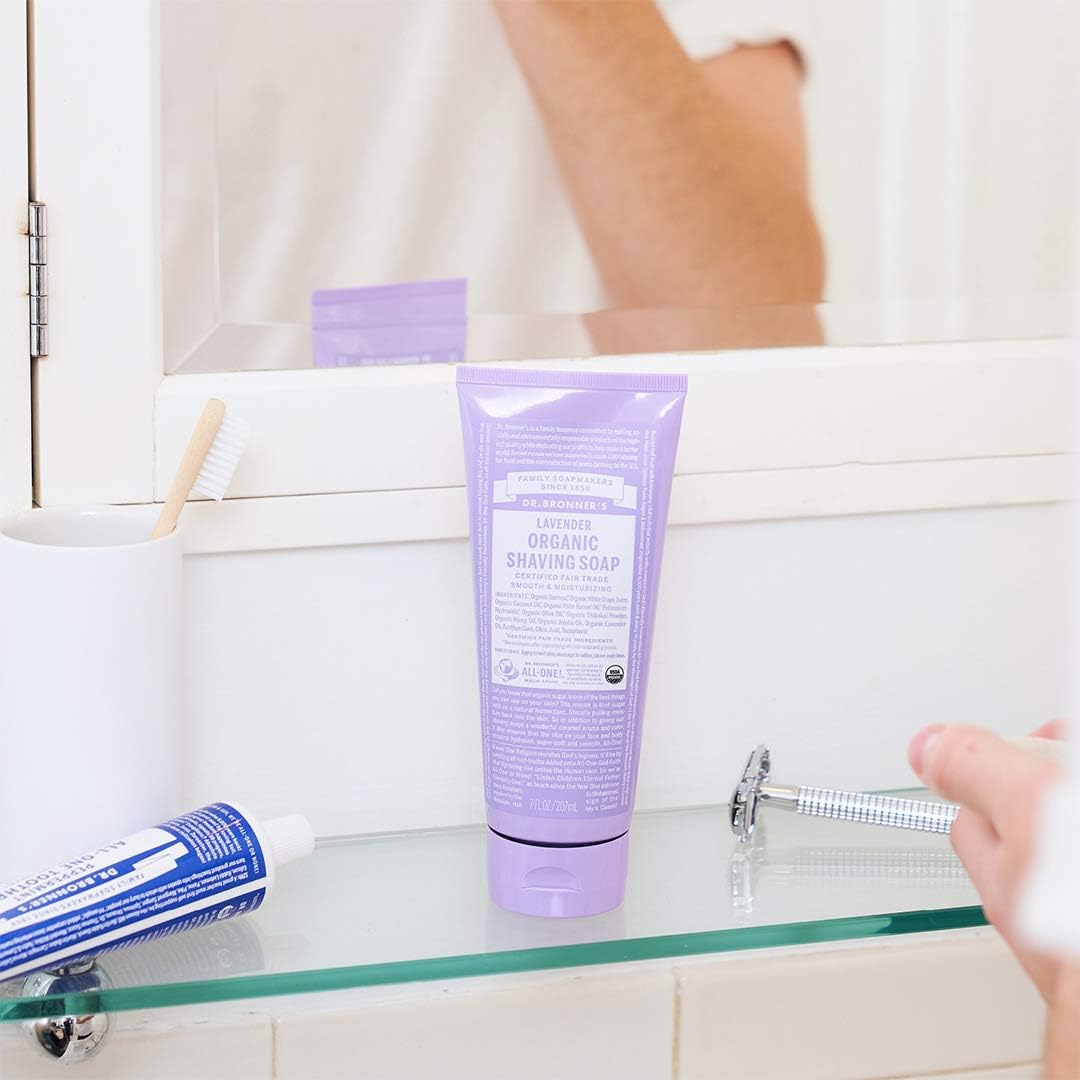Dr. Bronner's Organic Shaving Soap Lavender 207ml - Cutprice Online