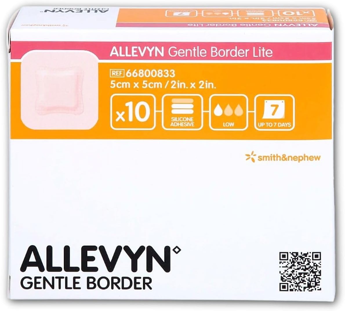 Allevyn Gntl Bord Lite 5cmx5cm(Pack of 10)