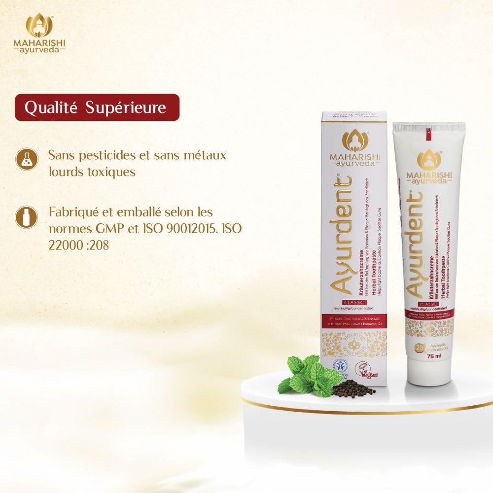 Maharishi Ayurveda Ayurdent Toothpaste Classic 75ml - Cutprice Online
