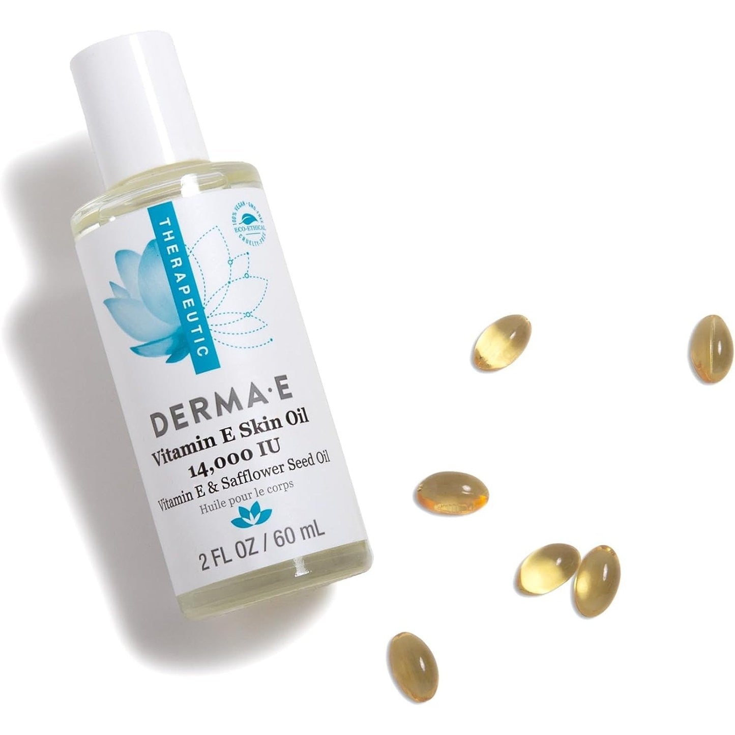 DermaE Therapeutic Vitamin E Skin Oil (14,000IU) with Vitamin E & Safflower Seed Oil 60ml - Cutprice Online