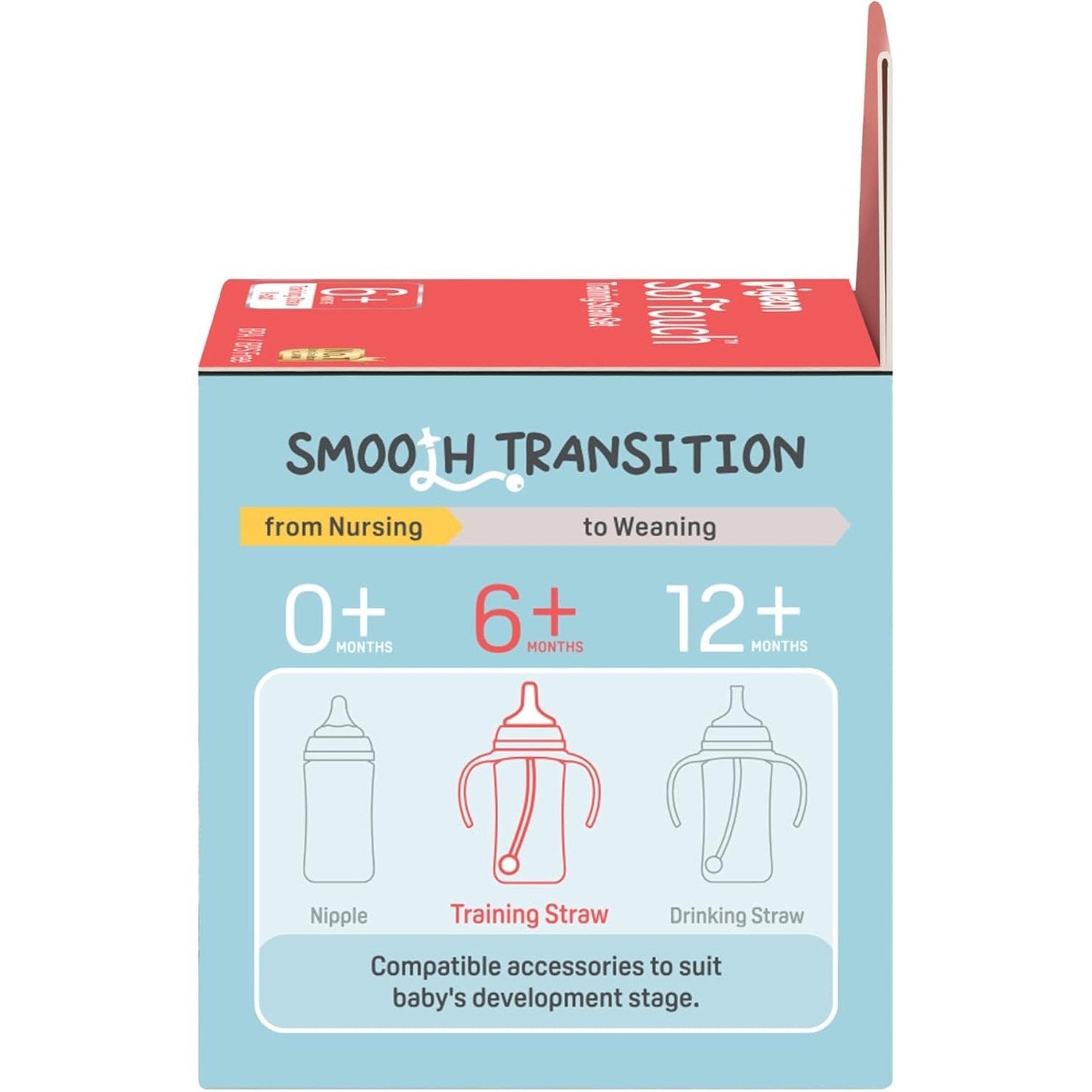 Pigeon SofTouch Training Straw Set 6+ Months 1 Set