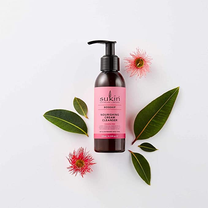SUKIN Rosehip Nourishing Cream Cleanser 125 mL - Cutprice Online