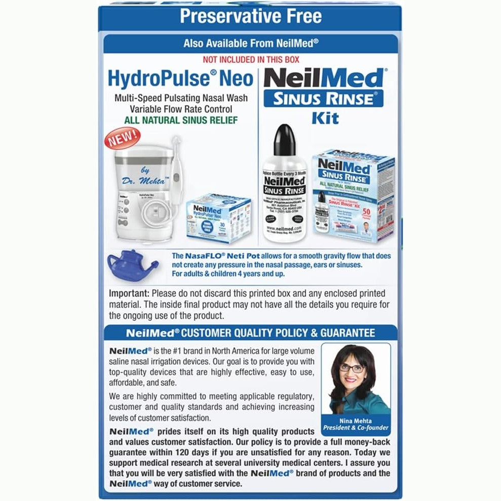 Neilmed Neti Pot - 60 Satchets