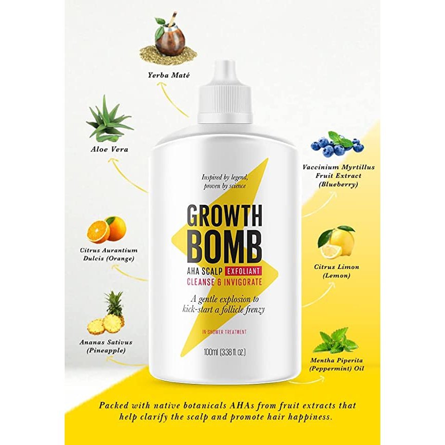 Growth Bomb Aha Scalp Exfoliant 100ml - Cutprice Online