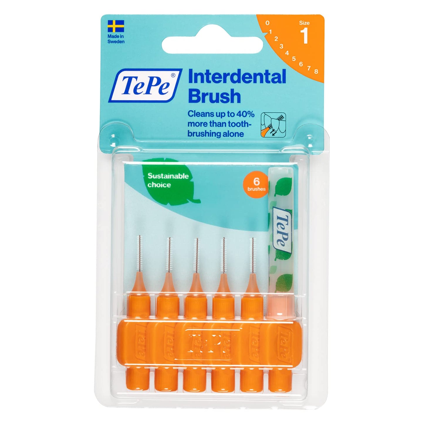 TEPE Interdental Brush Original Orange (ISO size 1) 6pcs - Cutprice Online