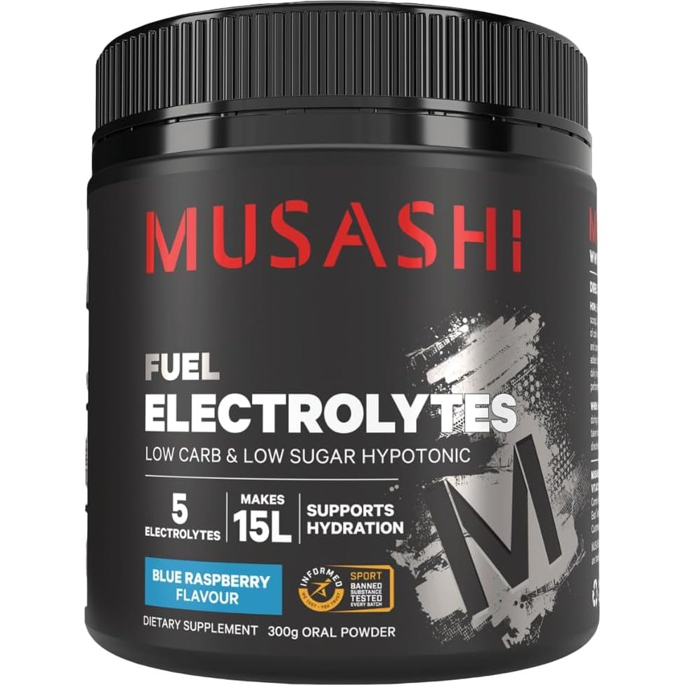 Musashi Electrolytes Blue Raspberry 300g