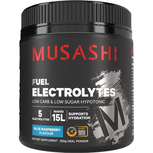 Musashi Electrolytes Blue Raspberry 300g