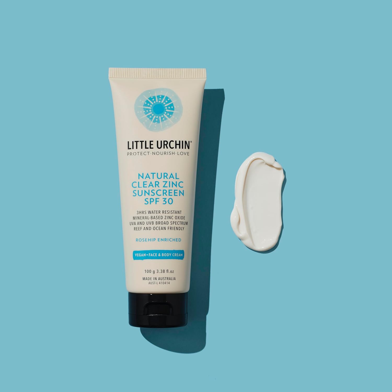 Little Urchin Natural Sunscreen Clear Zinc SPF 30 100g - Cutprice Online