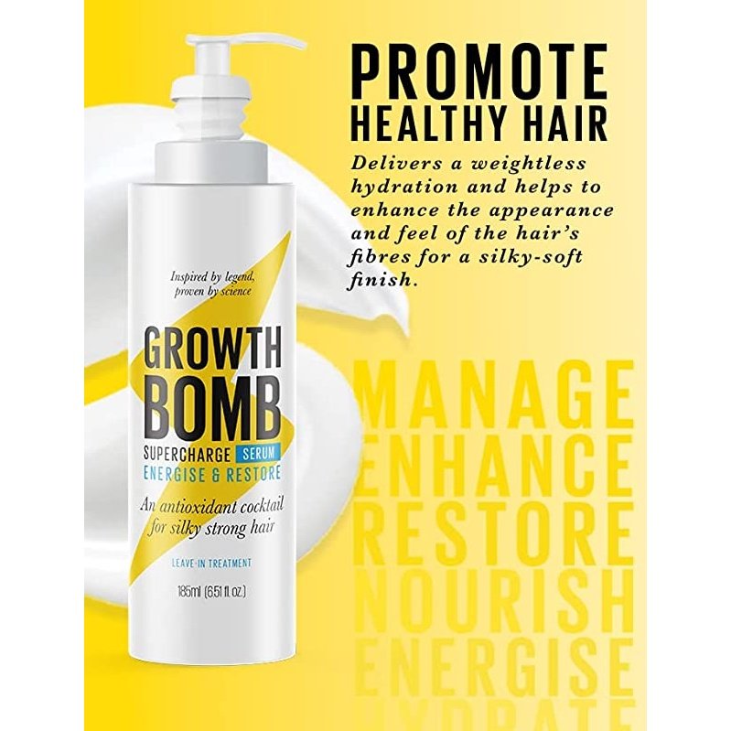 Growth Bomb Hair Growth Super Charge Serum 185ml - Cutprice Online