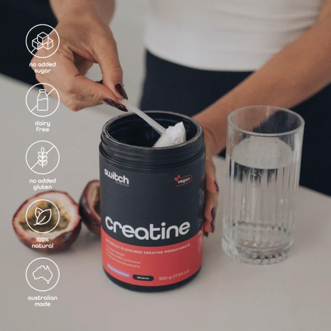 Switch Nutrition Creatine Monohydrate Refreshing Lime 500g - Cutprice Online
