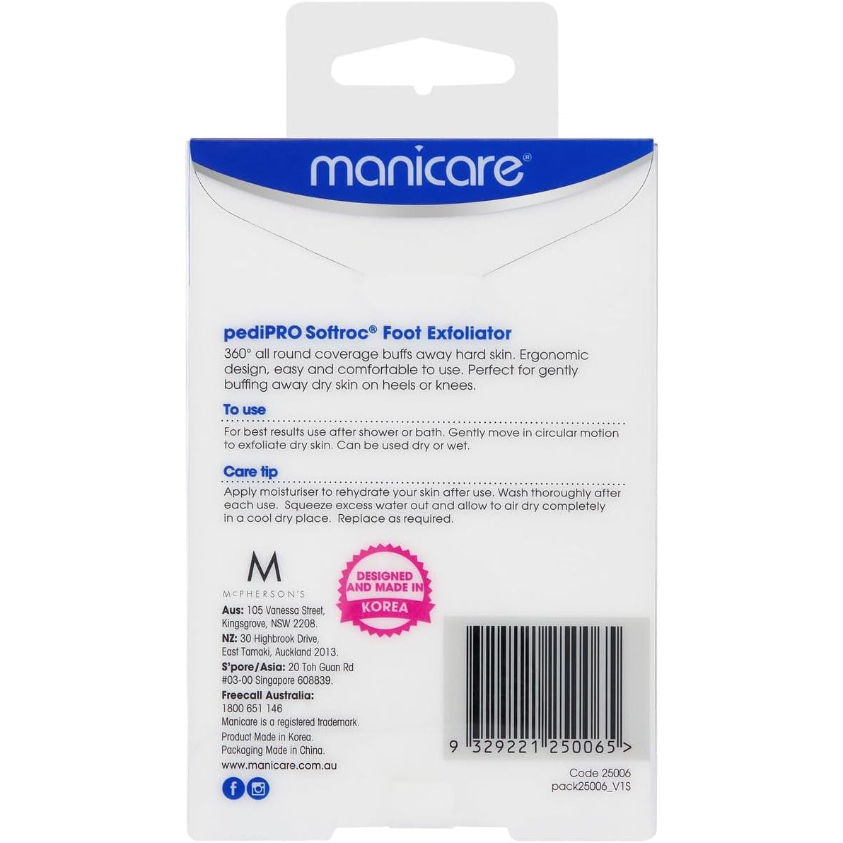 Manicare Pedipro Softroc Foot Exfol
