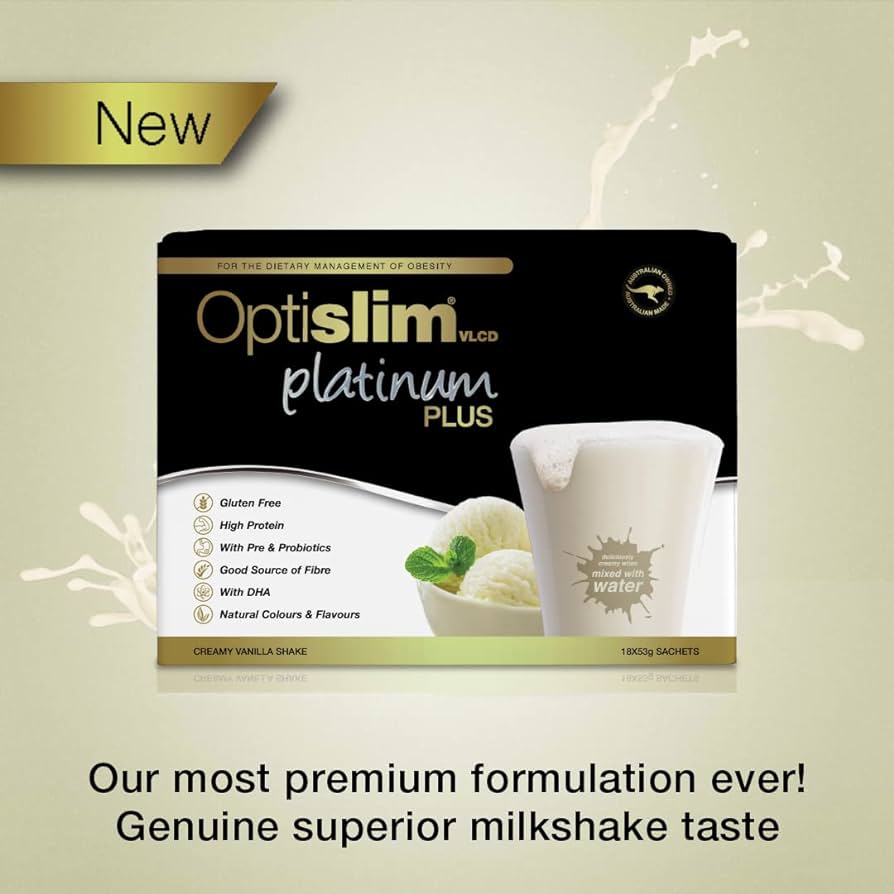 Optislim VLCD Platinum PLUS Vanilla 18x53g - Cutprice Online