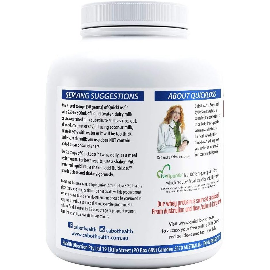 Cabot Health Quick Loss Meal Replacement Vanilla 1kg - Cutprice Online