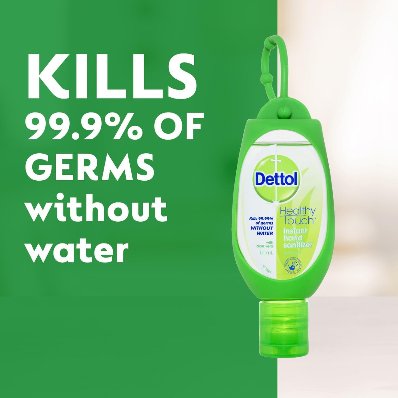 Dettol Instant Hand Sanitiser Refresh Green Clip 50ml - Cutprice Online