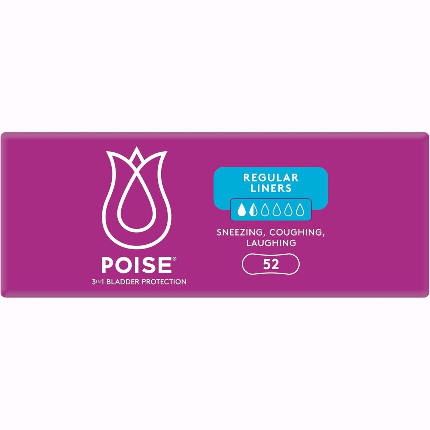 Poise Regular Liner 52pk