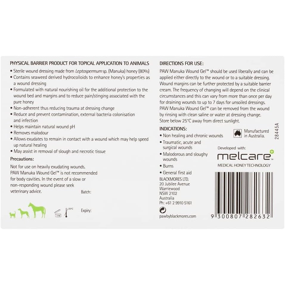 PAW By Blackmores Manuka Wound Gel (+ Protective Barrier For Wound Care) 25g - Cutprice Online