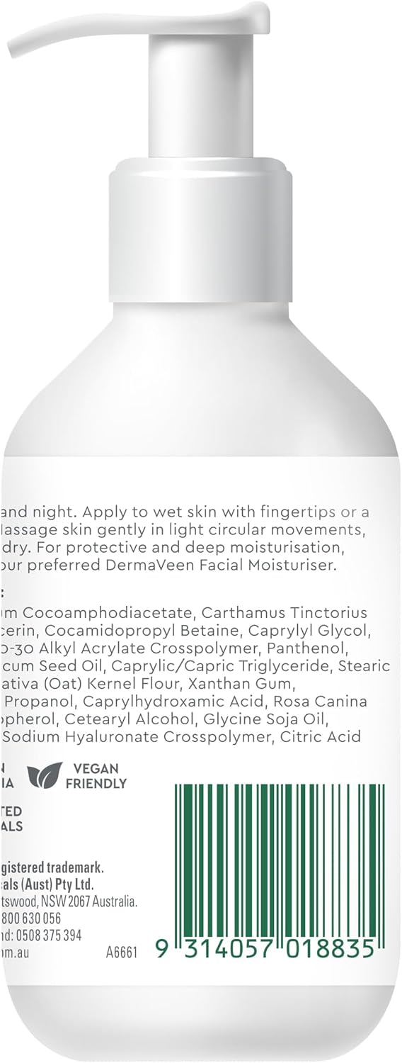 DermaVeen Face Ultra Hydrating Cleanser For Sensitive And Dry Skin 200mL