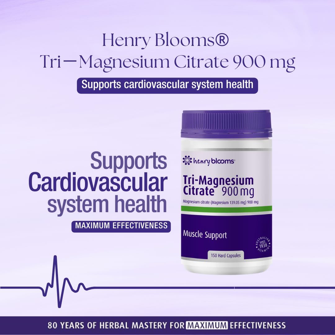 Henry Blooms Tri-Magnesium Citrate 900mg 150c - Cutprice Online