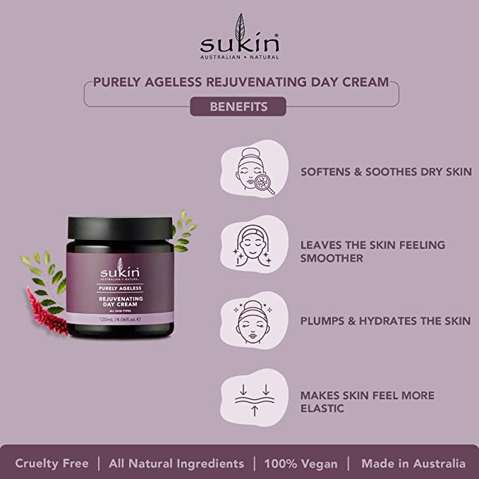 Sukin Purely Ageless Rejuvenating Day Cream 120ml - Cutprice Online