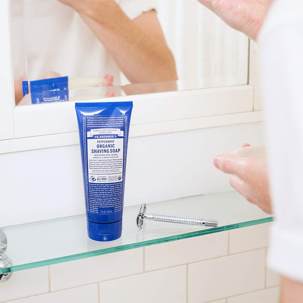 Dr. Bronner's Organic Shaving Soap Peppermint 207ml - Cutprice Online