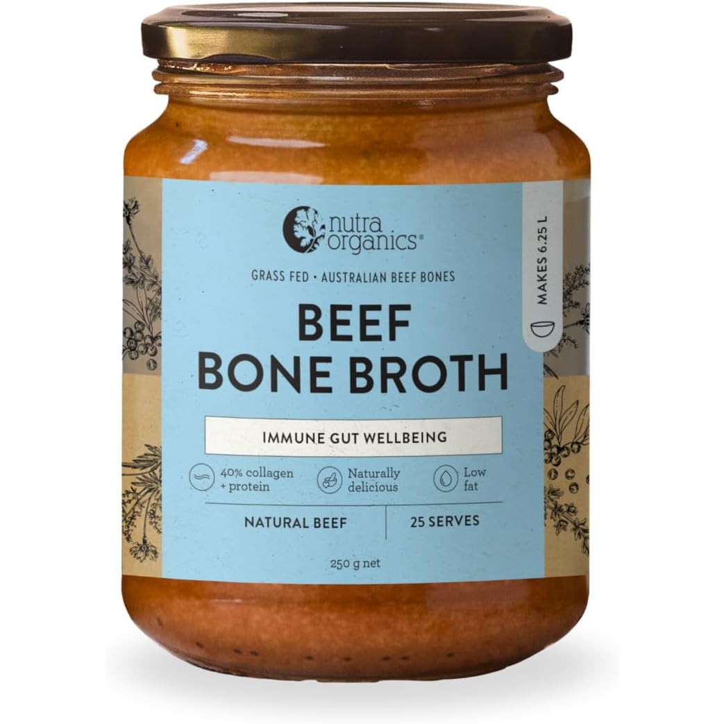 Nutra Organics Bone Broth Beef Concentrate Natural Beef 250g - Cutprice Online