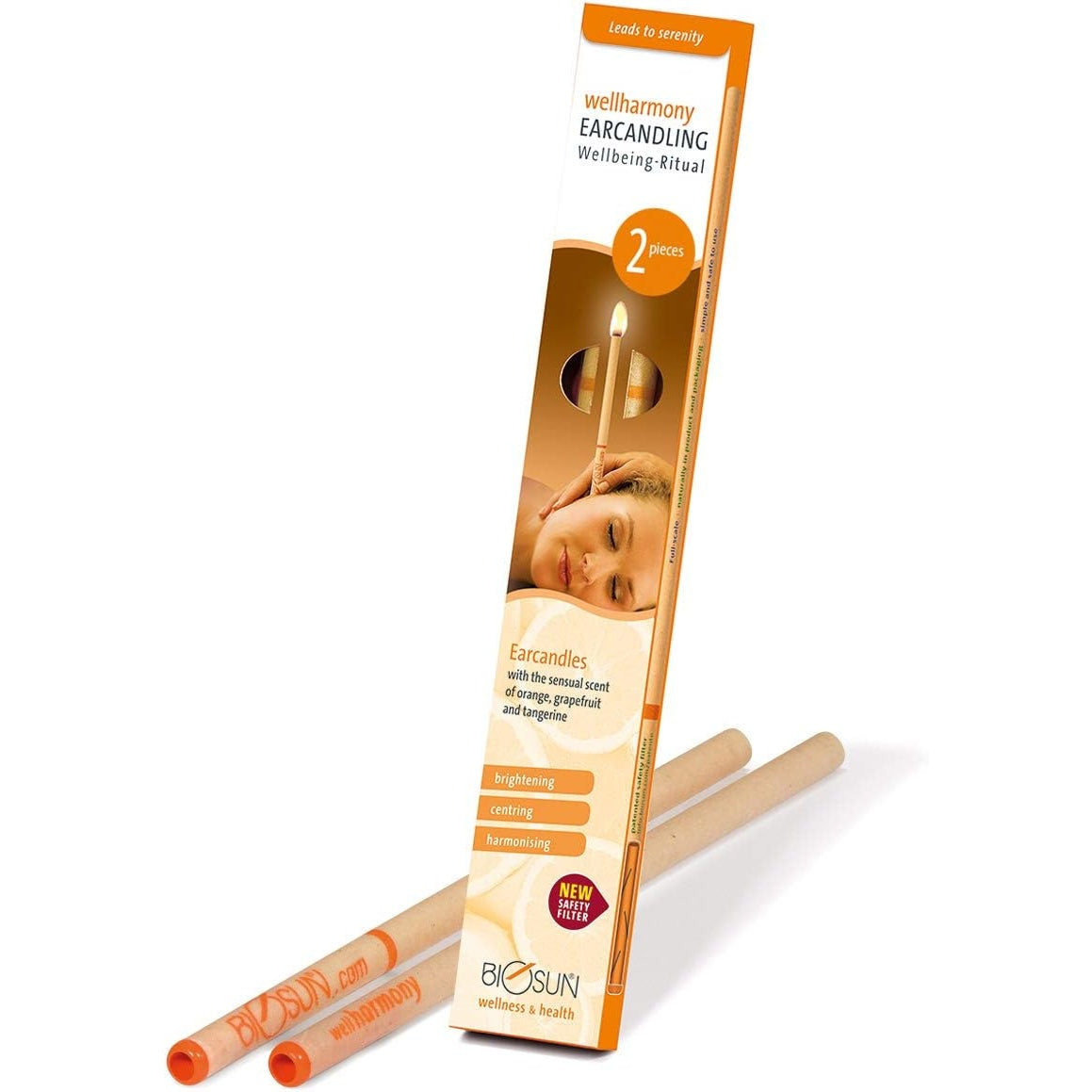 Biosun Ear Candles Fragranced Wellharmony Ritual Orange & Grapefruit 1 Pair - Cutprice Online