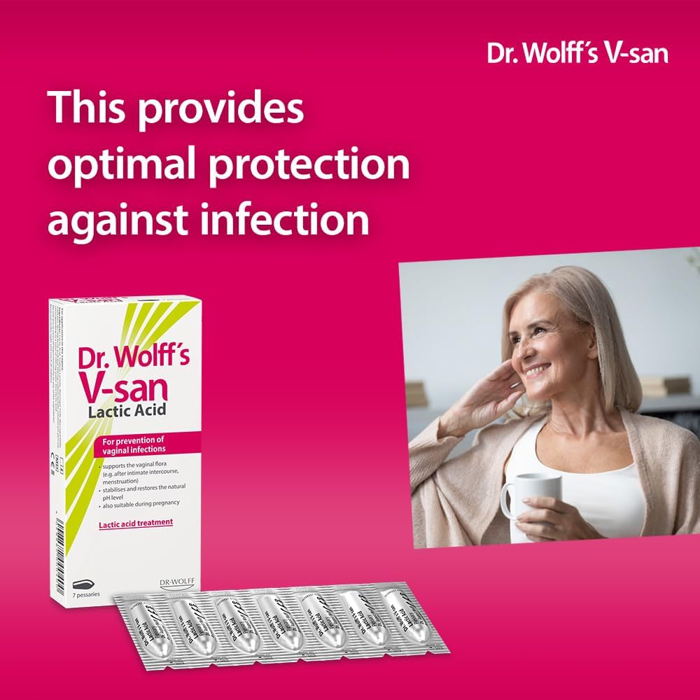 Dr Wolffs V-san Lactic Acid 7 Pessaries