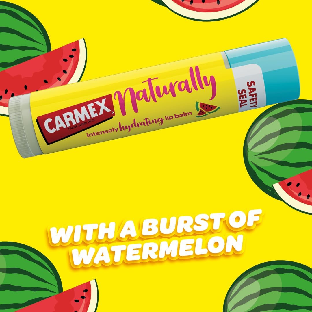Carmex Naturally Intense Hydrating Lip Balm Watermelon 4.2g - Cutprice Online