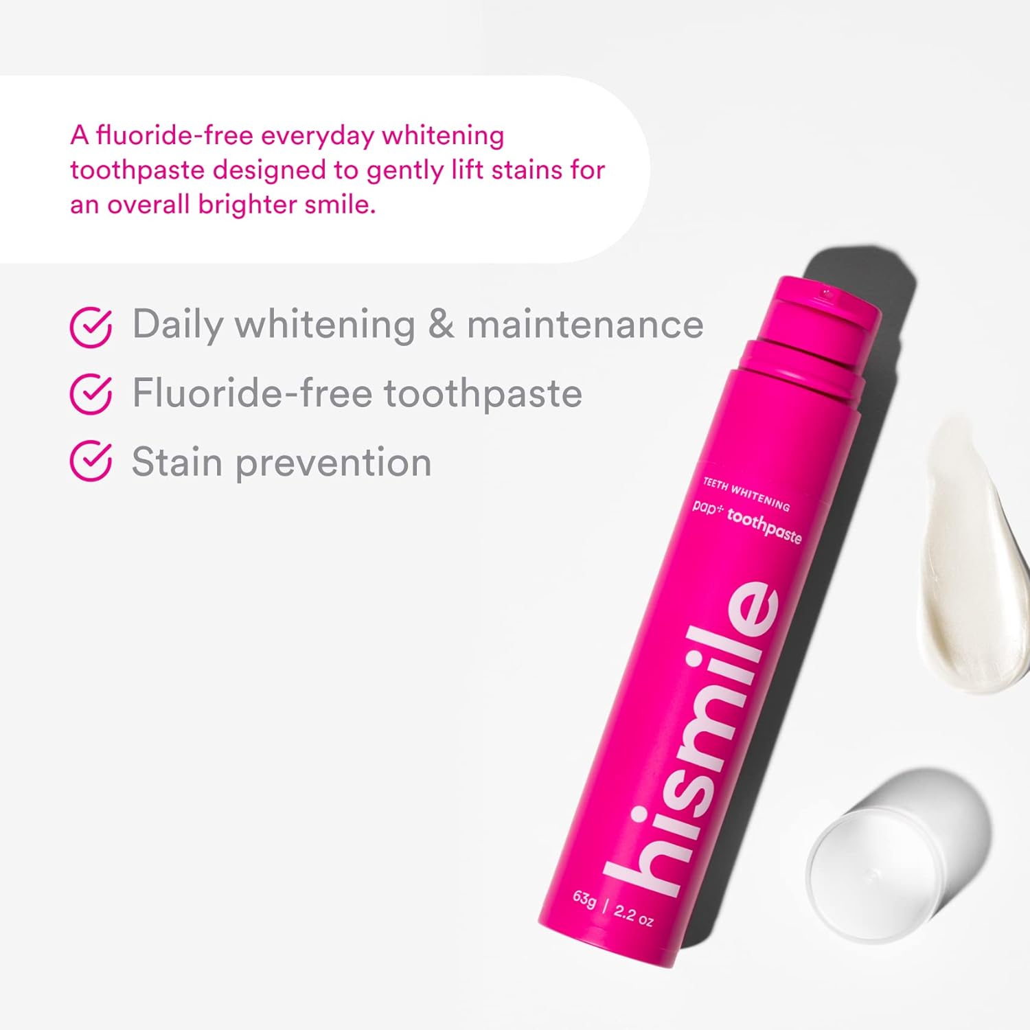 Hismile PAP Plus Whitening Toothpaste 63g - Cutprice Online