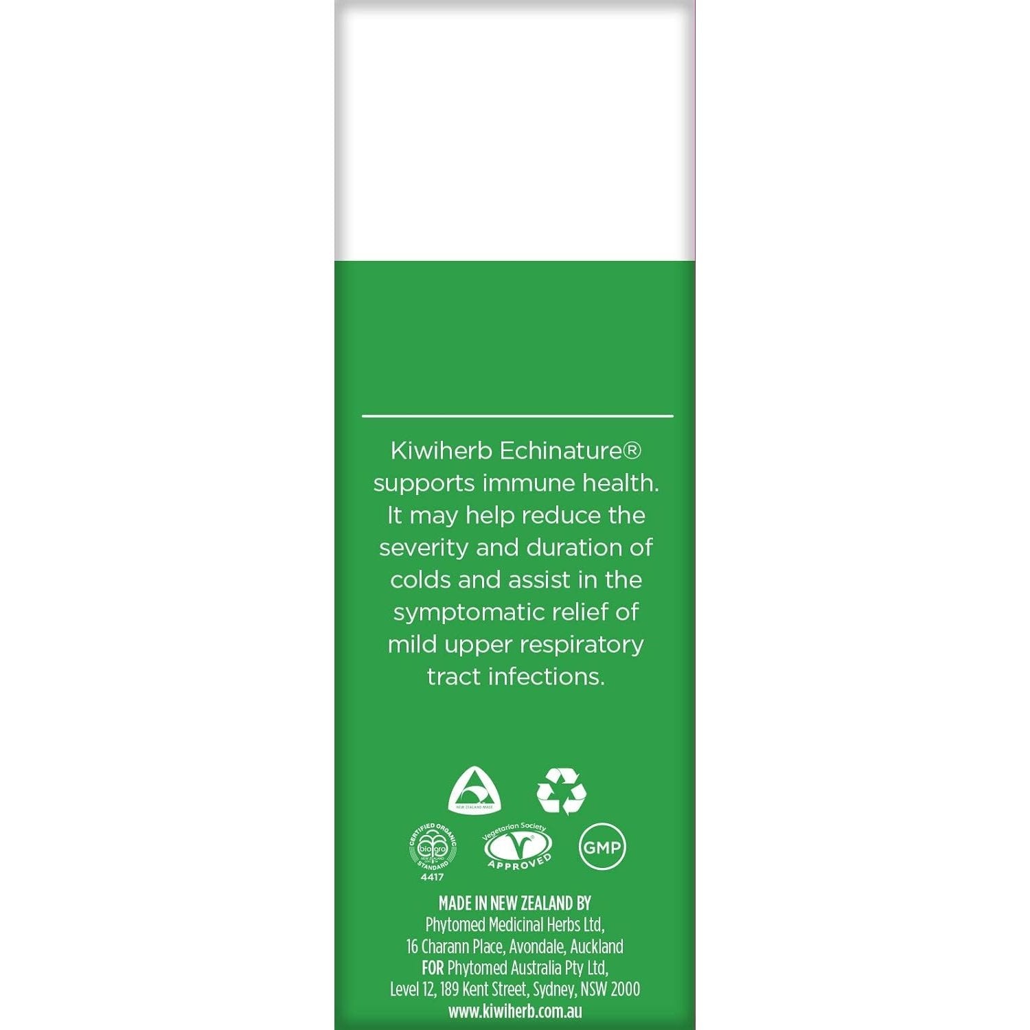 Kiwiherb Organic Echinature Oral Liquid 100ml - Cutprice Online