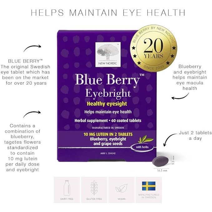 New Nordic Blue Berry Eyebright 60t - Cutprice Online