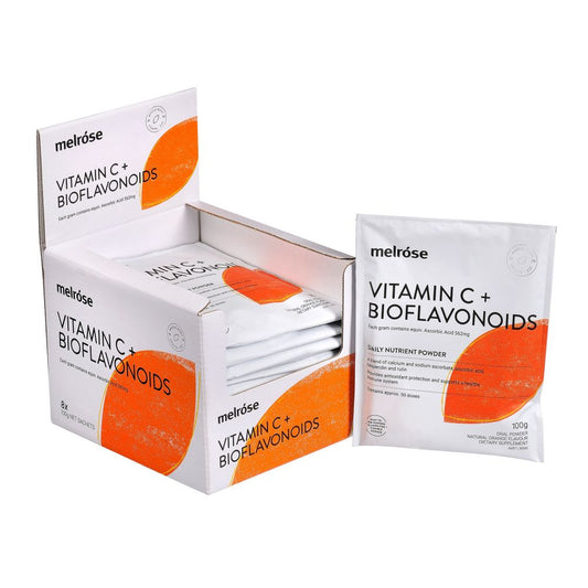 Melrose Vitamin C Plus Bioflavonoids Orange Flavoured 100g - Cutprice Online
